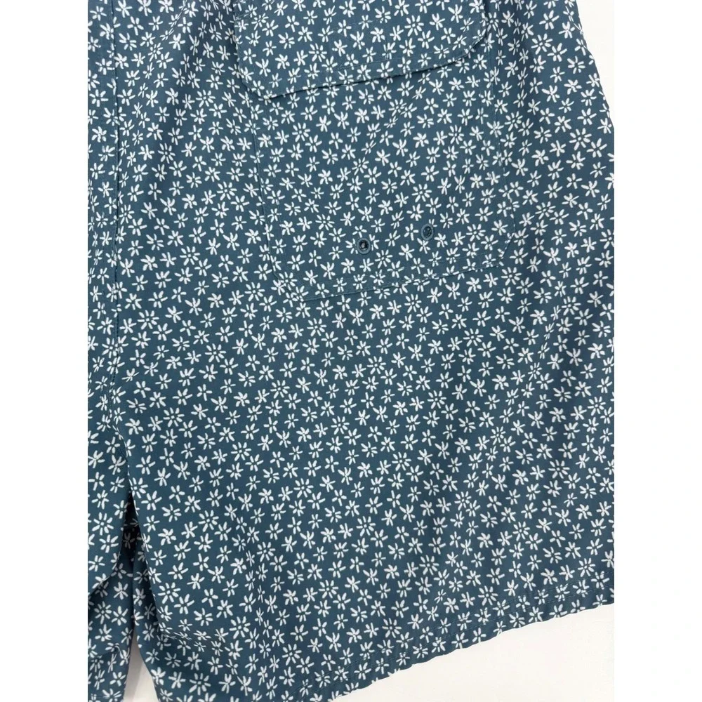 Vineyard Vines Mens Chappy Swim Trunks Blue Floral Daisy 7 Inch Inseam Large L
